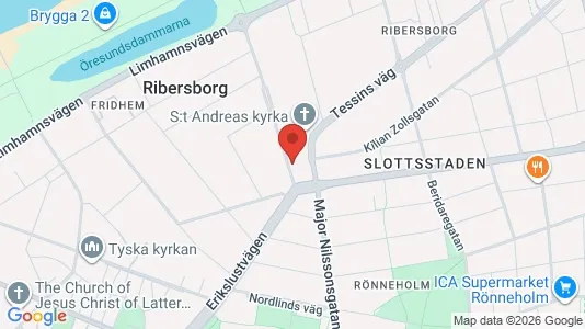 Apartments for rent i Malmö City - kort over placeringen