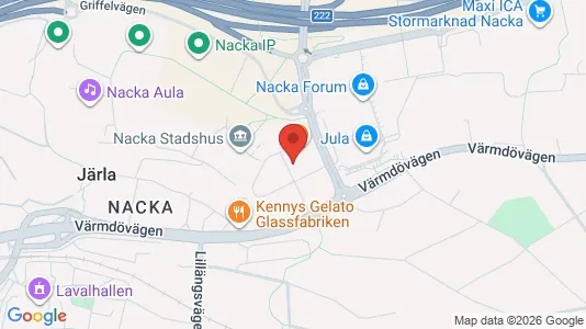 Apartments for rent i Nacka - kort over placeringen
