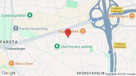 Apartments for rent i Stockholm South - kort over placeringen