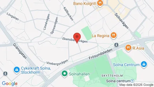 Apartments for rent i Solna - kort over placeringen