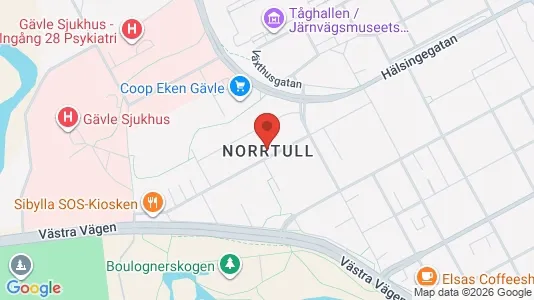 Apartments for rent i Gävle - kort over placeringen
