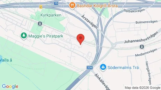 Apartments for rent i Hammarbyhamnen - kort over placeringen