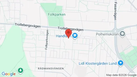 Apartments for rent i Lund - kort over placeringen