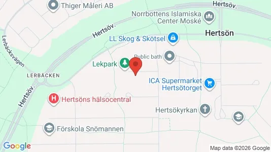 Apartments for rent i Luleå - kort over placeringen