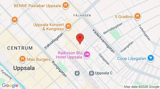 Apartments for rent i Uppsala - kort over placeringen