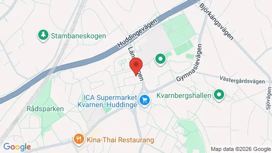 Apartments for rent i Huddinge - kort over placeringen