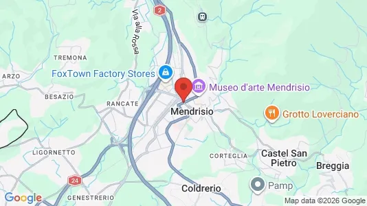 Apartments for rent i Mendrisio - kort over placeringen