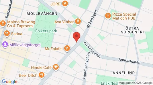 Apartments for rent i Malmö City - kort over placeringen
