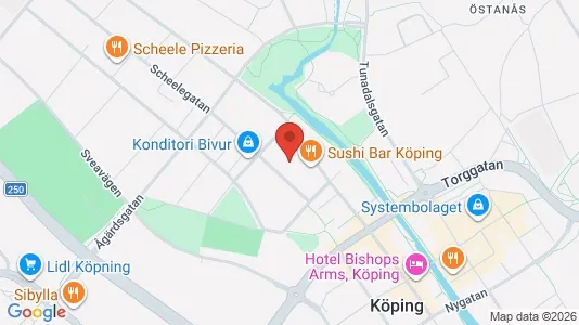 Apartments for rent i Köping - kort over placeringen