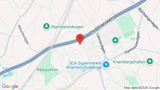 Apartments for rent i Huddinge - kort over placeringen