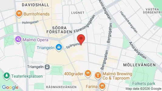 Apartments for rent i Malmö City - kort over placeringen