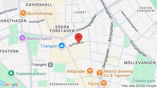 Apartments for rent i Malmö City - kort over placeringen