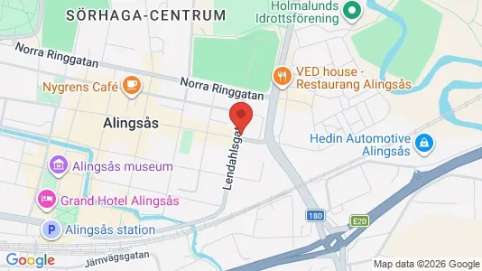 Apartments for rent i Alingsås - kort over placeringen