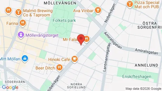 Apartments for rent i Malmö City - kort over placeringen