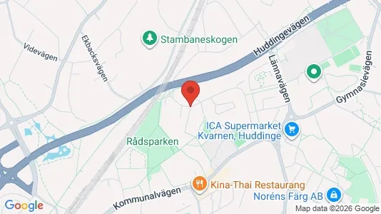 Apartments for rent i Huddinge - kort over placeringen