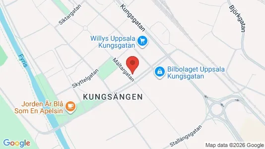Apartments for rent i Uppsala - kort over placeringen