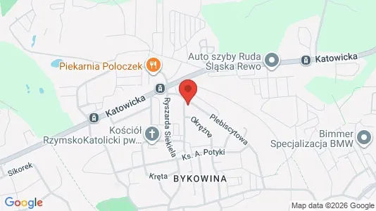 Apartments for rent i Ruda Śląska - kort over placeringen