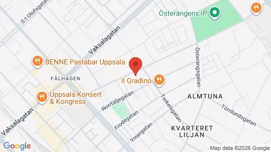 Apartments for rent i Uppsala - kort over placeringen