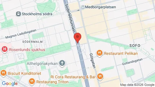 Apartments for rent i Södermalm - kort over placeringen