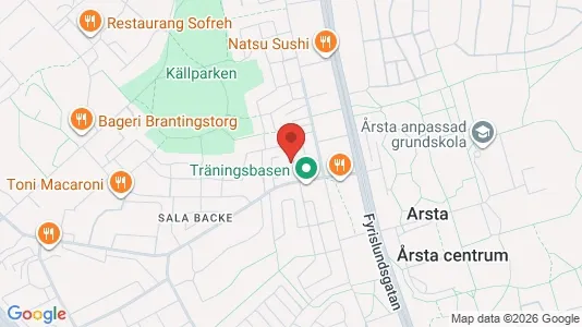Apartments for rent i Sala - kort over placeringen