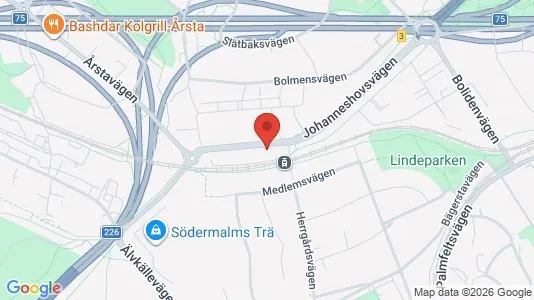Apartments for rent i Hammarbyhamnen - kort over placeringen