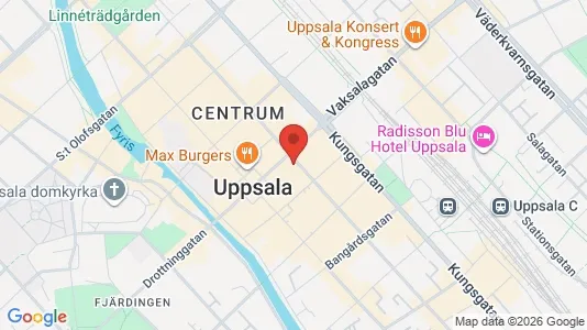 Apartments for rent i Uppsala - kort over placeringen