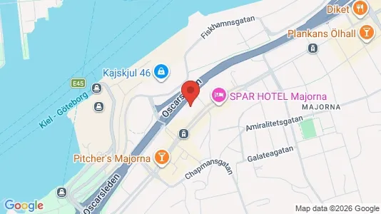 Apartments for rent i Majorna-Linné - kort over placeringen