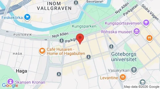Apartments for rent i Gothenburg City Centre - kort over placeringen