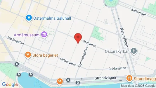Apartments for rent i Östermalm - kort over placeringen