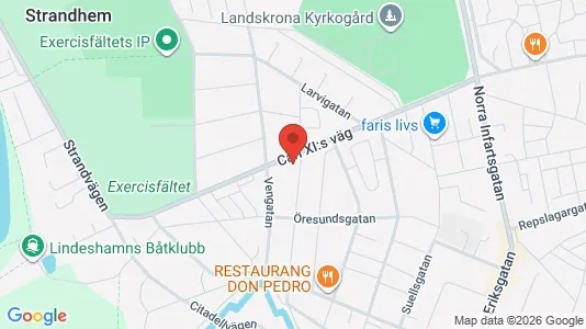 Apartments for rent i Landskrona - kort over placeringen