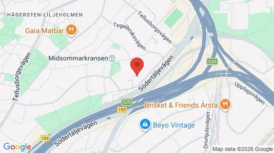 Apartments for rent i Stockholm South - kort over placeringen