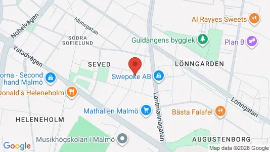 Apartments for rent i Sofielund - kort over placeringen