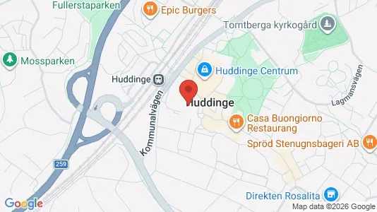 Apartments for rent i Huddinge - kort over placeringen
