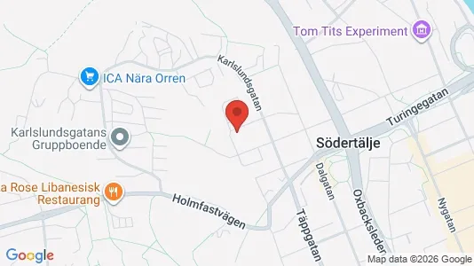 Apartments for rent i Södertälje - kort over placeringen