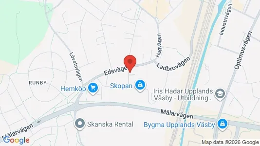 Apartments for rent i Upplands Väsby - kort over placeringen