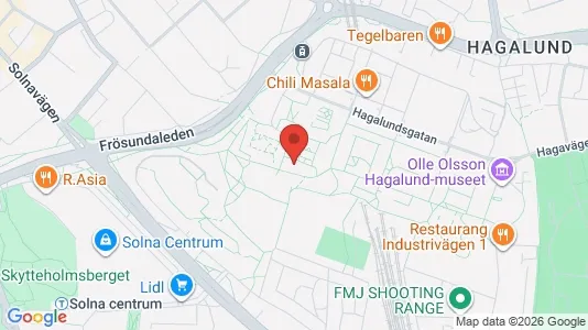 Apartments for rent i Solna - kort over placeringen