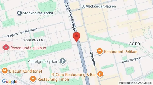 Apartments for rent i Södermalm - kort over placeringen