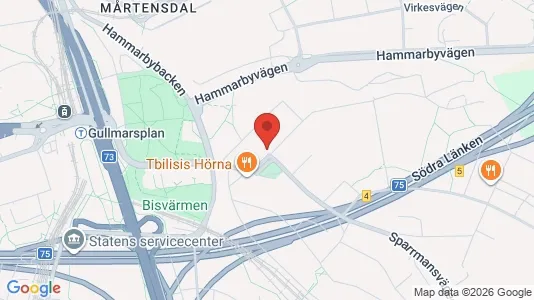 Apartments for rent i Stockholm South - kort over placeringen