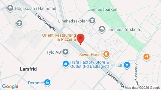 Apartments for rent i Halmstad - kort over placeringen