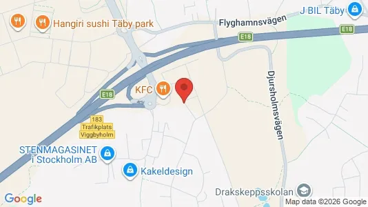 Apartments for rent i Täby - kort over placeringen