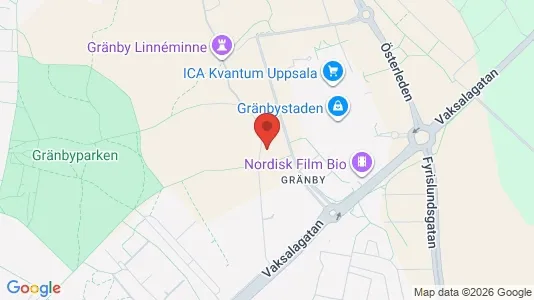 Apartments for rent i Uppsala - kort over placeringen