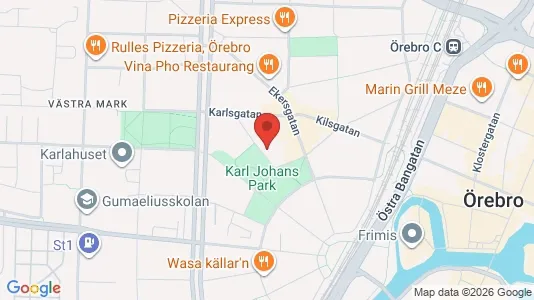 Apartments for rent i Örebro - kort over placeringen