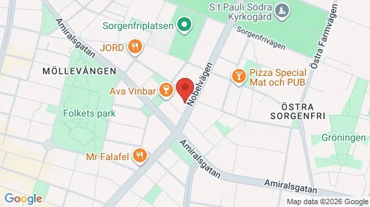 Apartments for rent i Malmö City - kort over placeringen