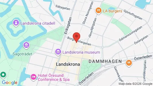 Apartments for rent i Landskrona - kort over placeringen