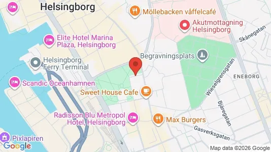 Apartments for rent i Helsingborg - kort over placeringen
