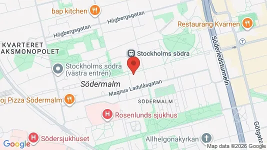 Apartments for rent i Södermalm - kort over placeringen
