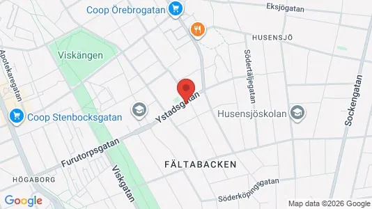 Apartments for rent i Helsingborg - kort over placeringen