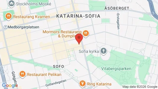Apartments for rent i Södermalm - kort over placeringen