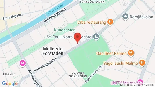 Apartments for rent i Malmö City - kort over placeringen