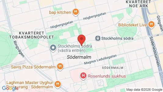 Apartments for rent i Södermalm - kort over placeringen